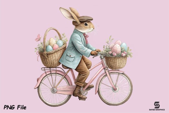 Download Vintage Easter Rabbit Bunny Png Clipart - Premium Resources