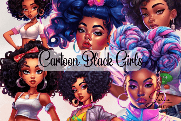 Download Black Girl Magic Chibi Clipart Bundle - Bundle Collection