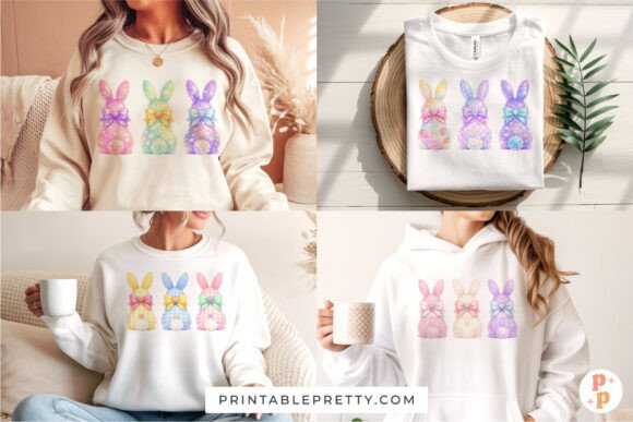 Download Coquette Bunny Easter PNG Bundle - Bundle Collection