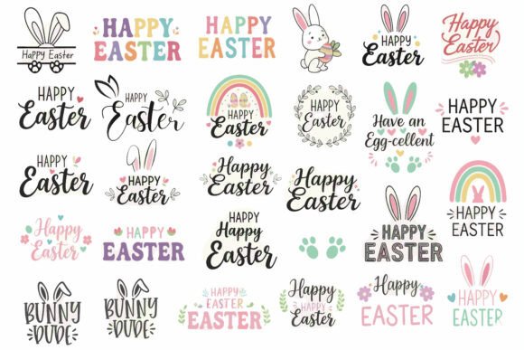 Download Happy Easter Cute Quotes Bundle - Bundle Collection