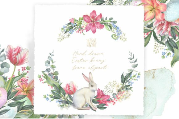Download Hand Drawn Easter Bunny Borders - Premium Resources