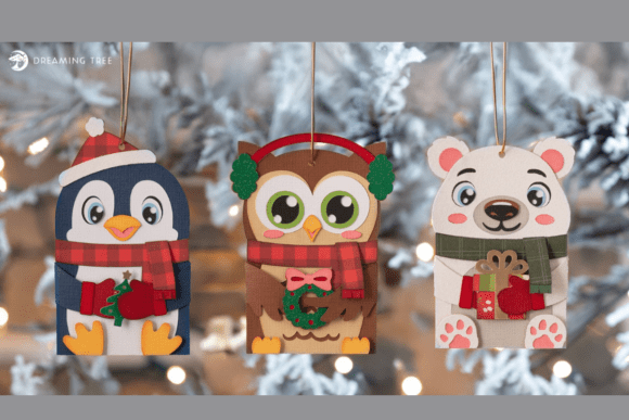 Download Polar Pals Gift Card Ornaments SVG Bundle - Bundle Collection
