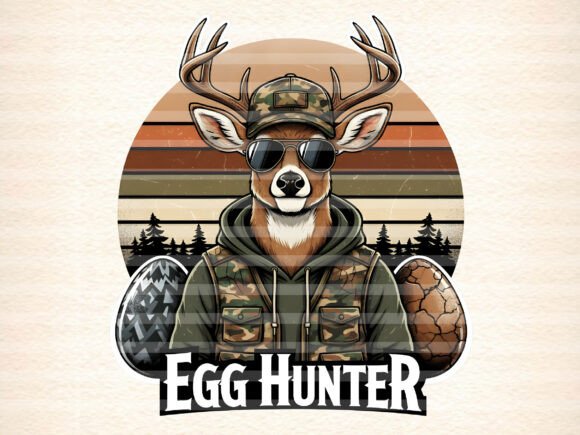 Download Egg Hunter Deer Buck Kids Easter PNG - Kids easter png Collection
