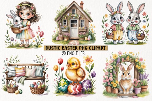 Download Rustic Easter Clipart Bundle - Bundle Collection