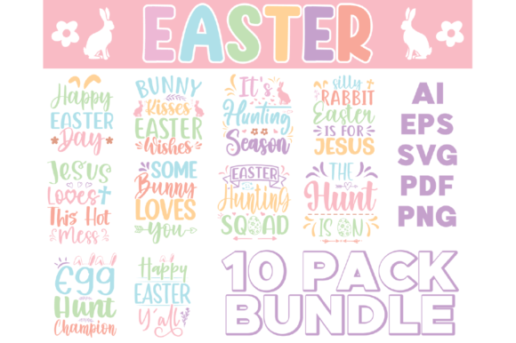 Download Easter SVG Design Bundle - Bundle Collection