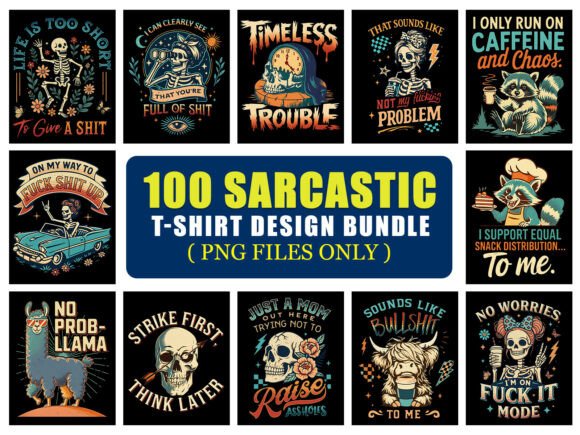 Download Funny Sarcasm &amp; Sarcastic T-Shirt Bundle - Bundle Collection