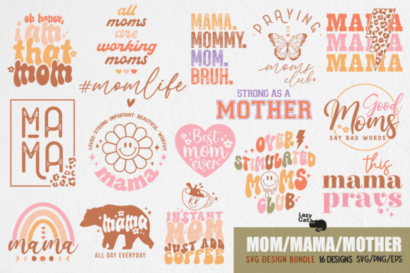 Download Mother's Day SVG Design Bundle - Bundle Collection