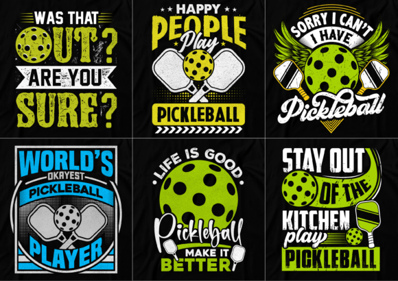Download Pickleball T-shirt Design Bundle - Bundle Collection