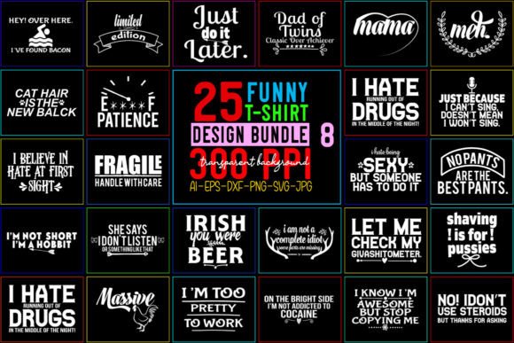 Download Funny SVG Bundle / T-Shirt Bundle - 08 - Bundle Collection