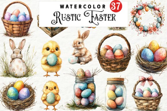 Download Rustic Easter Clipart Bundle - Bundle Collection