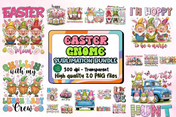 Download Easter Gnome Sublimation Bundle - Bundle Collection