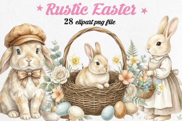 Download Rustic Easter Clipart Bundle - Bundle Collection