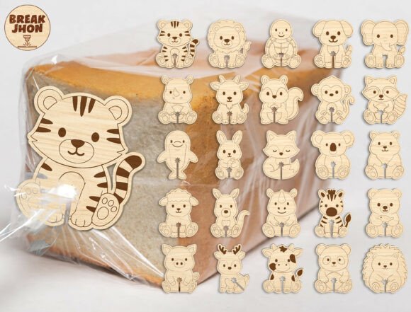 Download Animal Bread Clip Laser Cut SVG Bundle - Bundle Collection