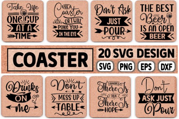Download Coaster Svg Bundle, Coaster Svg Design - Bundle Collection