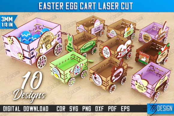 Download Easter Egg Cart Bundle|Easter Egg Holder - Bundle Collection