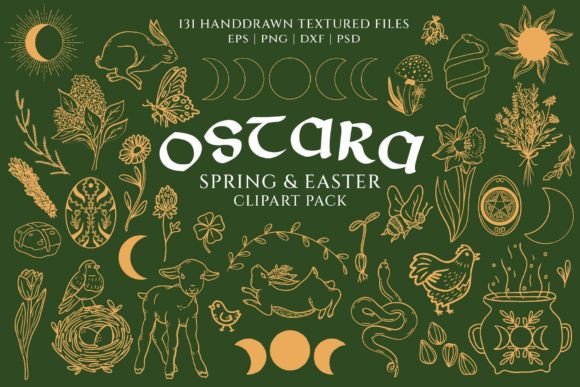 Download Ostara, Spring, Easter Clipart Bundle - Bundle Collection