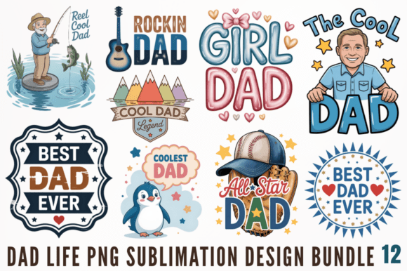 Download Dad Life PNG Sublimation Designs Bundle - Bundle Collection