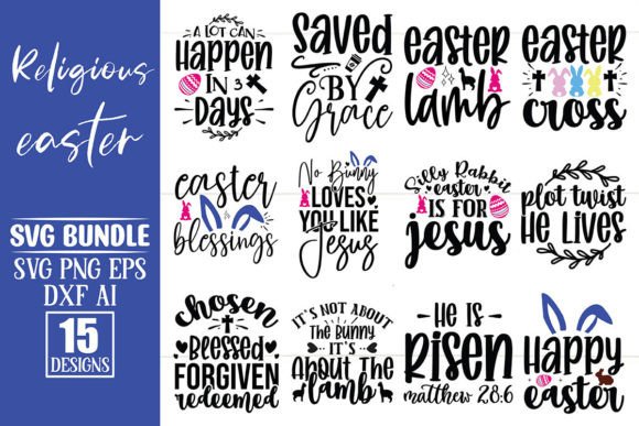 Download Religious Easter SVG Design Bundle - Bundle Collection