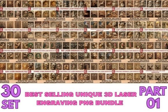 Download 3D Laser Engraving PNG Bundle - Bundle Collection