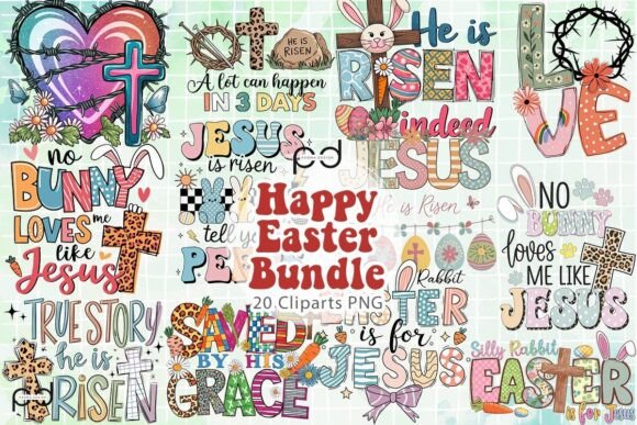 Download Happy Easter Clipart Graphics Bundle - Bundle Collection