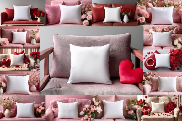 Download Valentine's Day Mockup Pillow Bundle - Bundle Collection